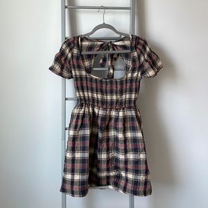 Urban Outfitter plaid mini dress